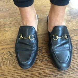 Black Gucci Slides Loafers 37